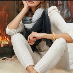 Cushnie Grey Horizon Ombre Scarf NWT